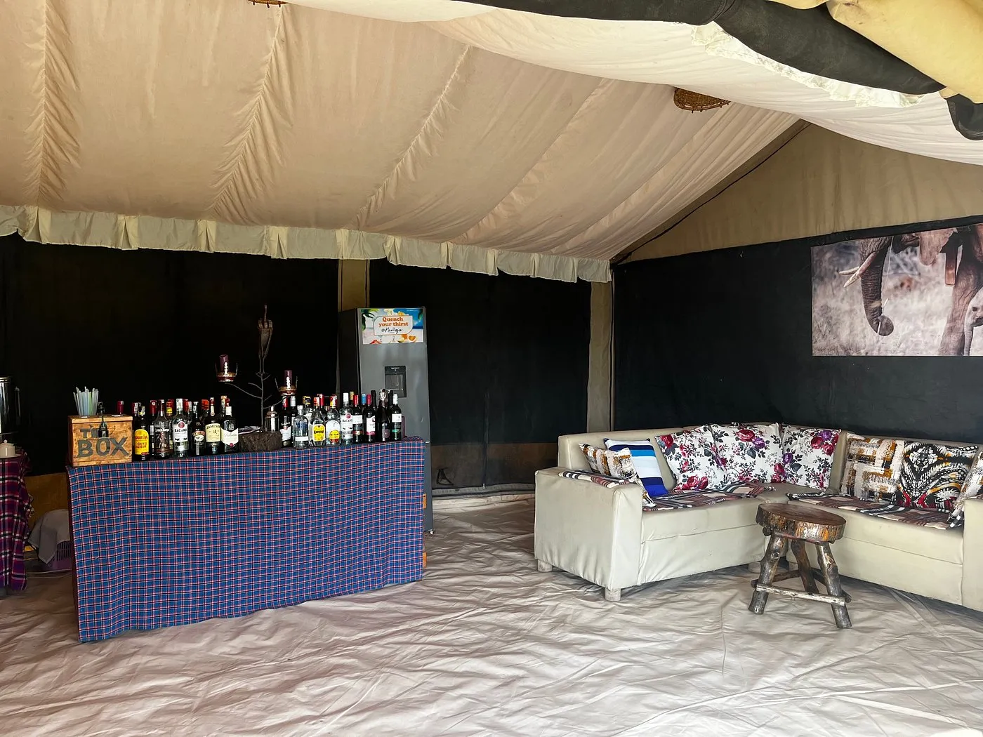 Pamoja Migration Camp-Ndutu, lounge and bar