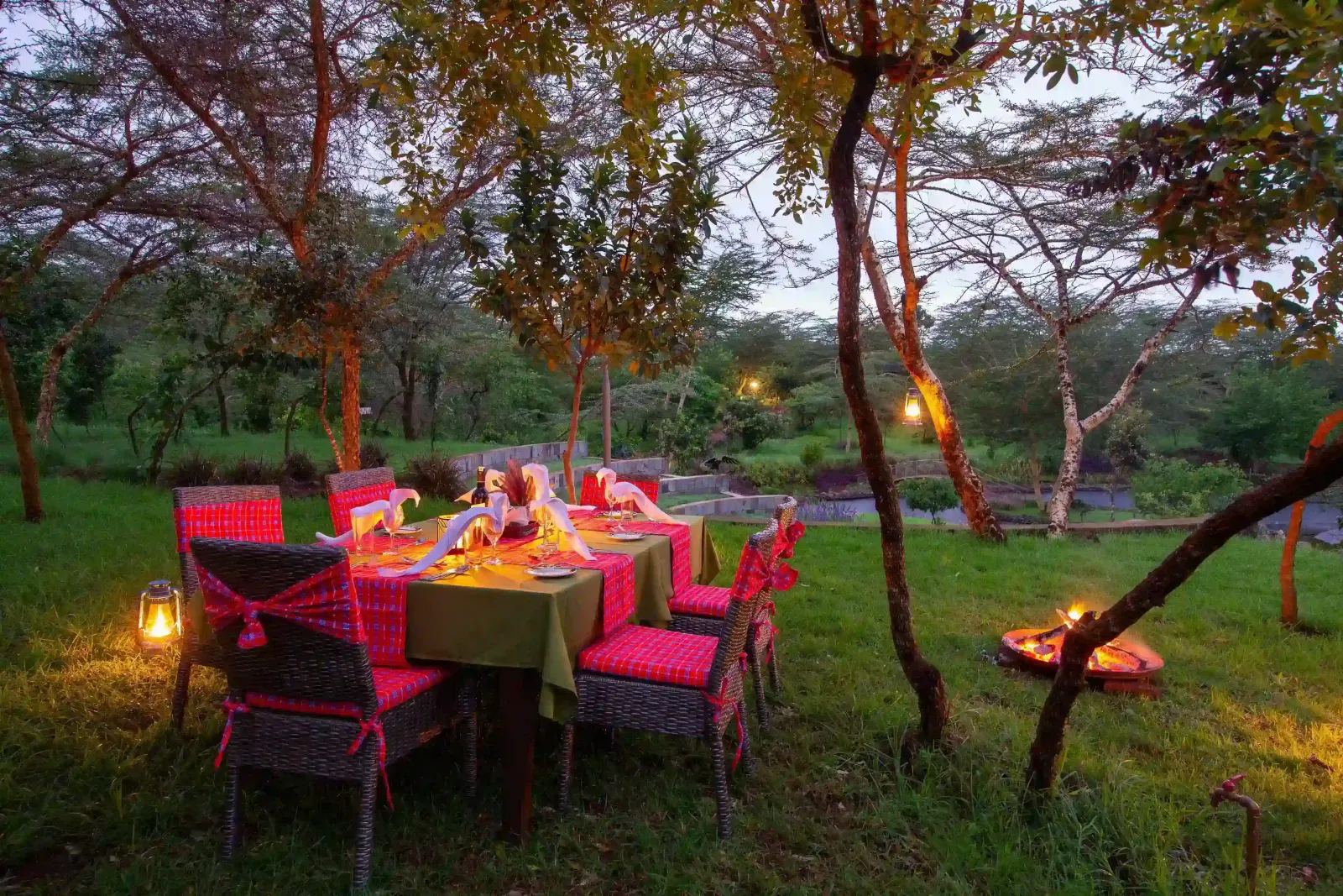 The Retreat at Ngorongoro, bush dinner