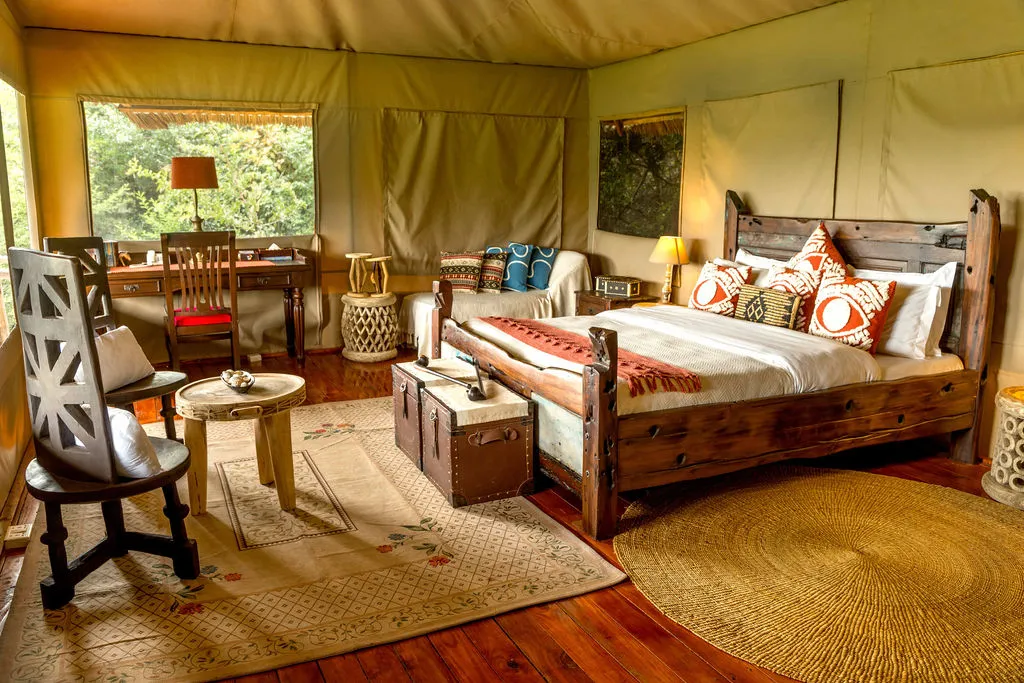 Ngorongoro Forest Tented Lodge, tent bedroom