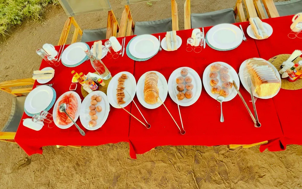 GOLDEN SAFARI CAMPS, tasty food