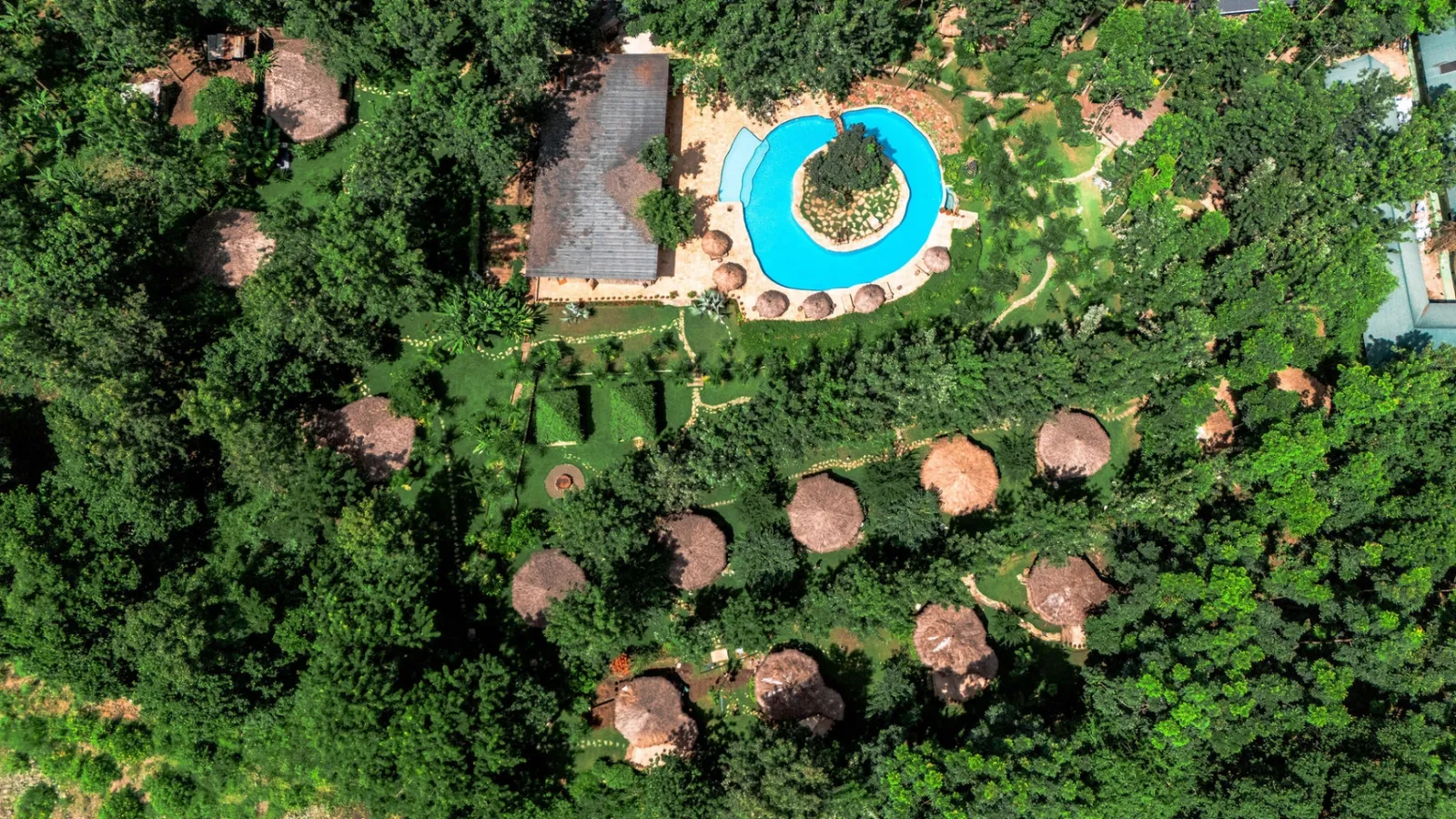 Mtoni River Lodge, lodge hero aerial