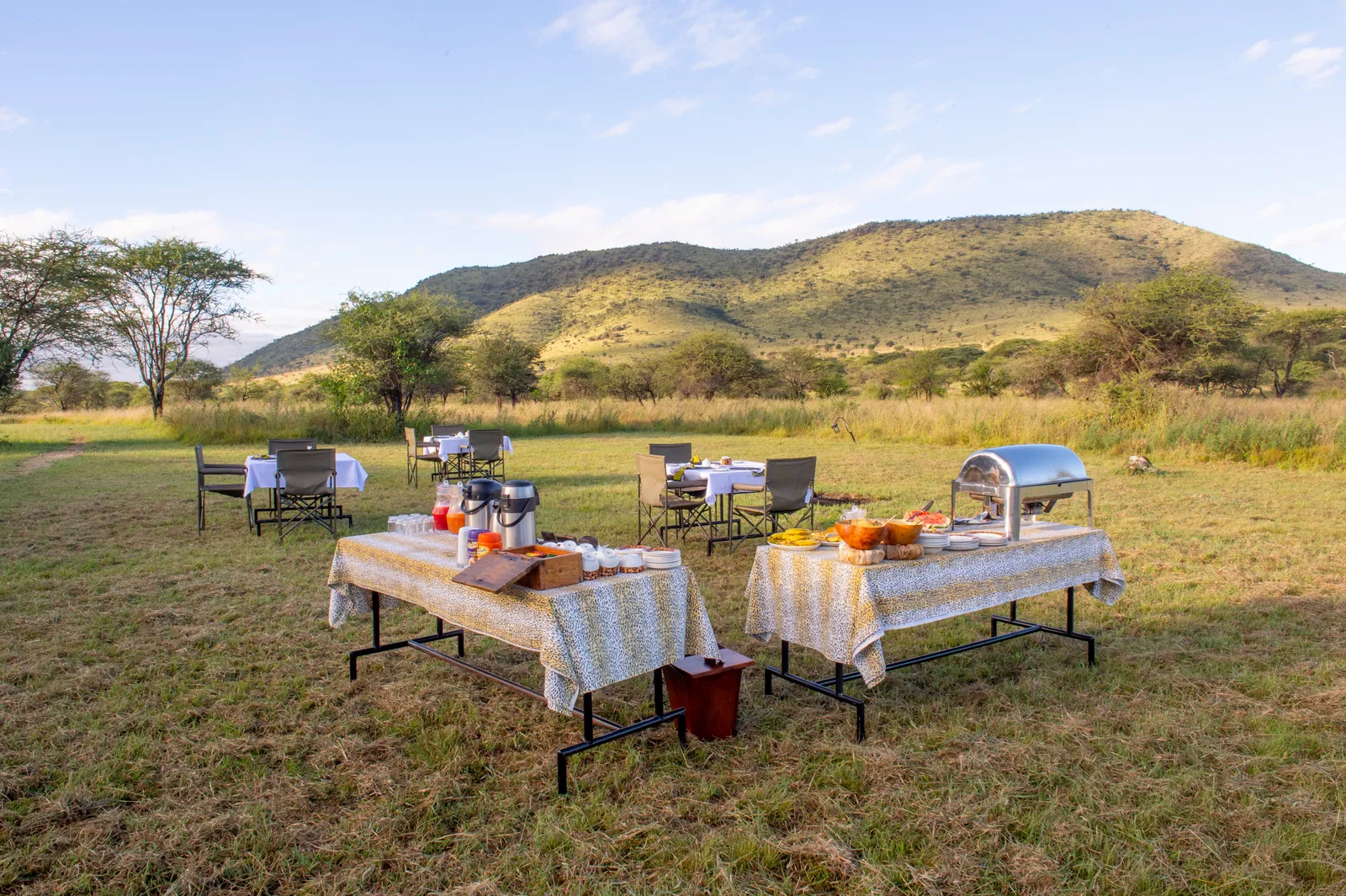 HIPPO TRAILS CAMP, bush breakfast