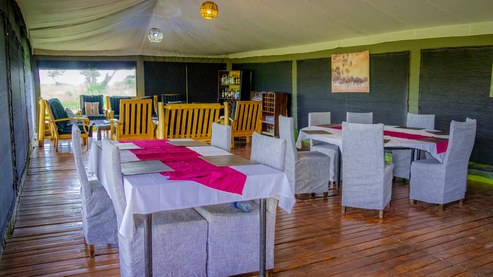 Ang'ata Migration Camp - Northern Serengeti Mara River Crossing, dining tent