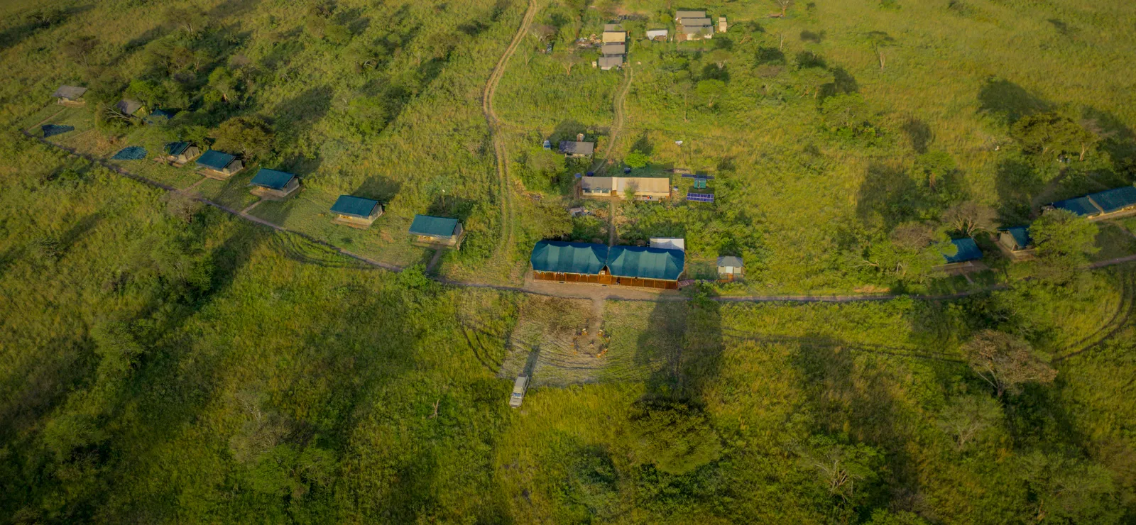 Ang'ata Migration Camp - Northern Serengeti Mara River Crossing, camp from above