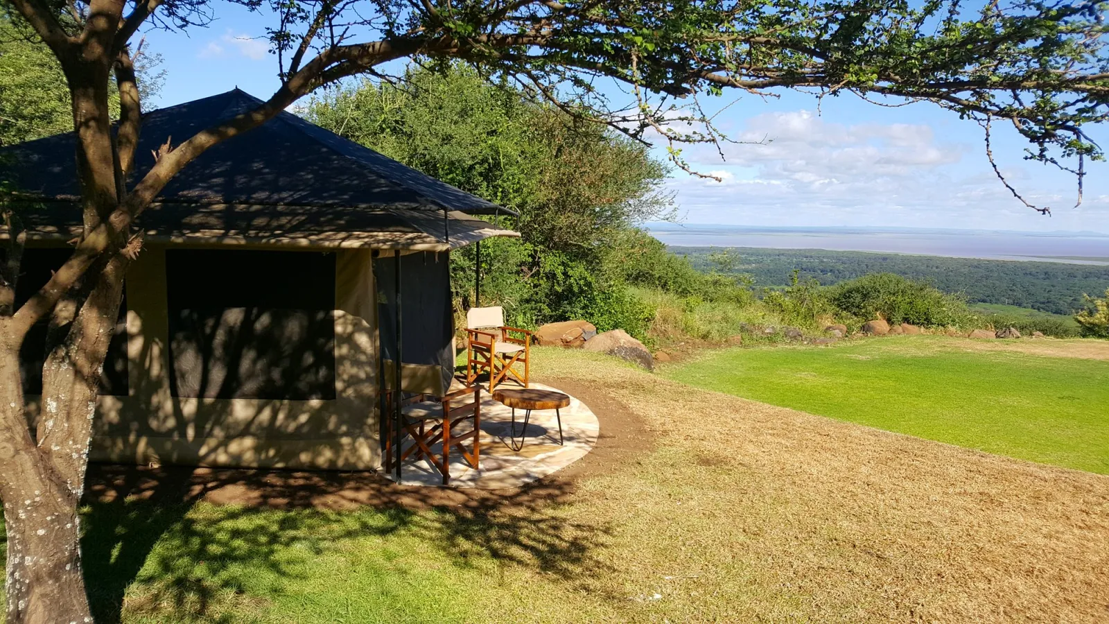 Migombani Camp, furnished safari tent with views migombani campsite