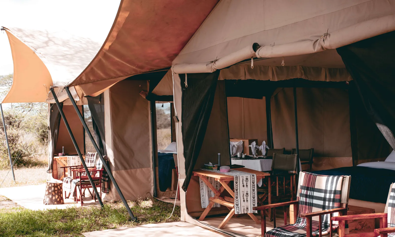 Manyara Baobab Lodge, tent veranda